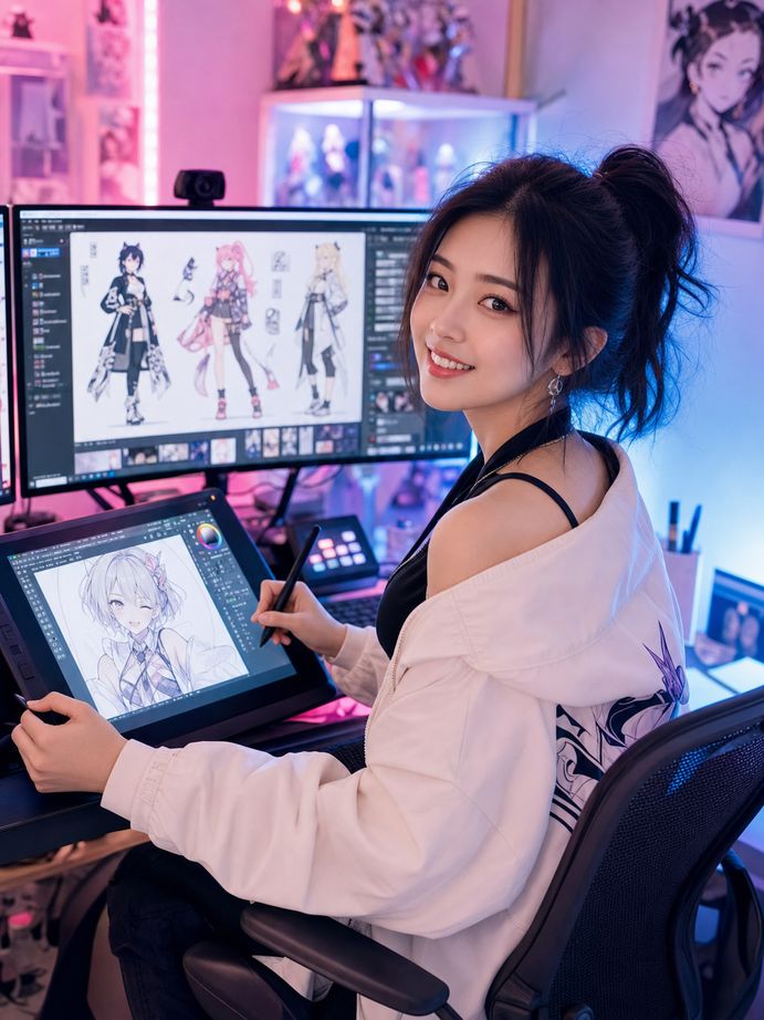 今日大赛美少女写真动漫